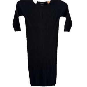 massimo dutti ribbed dress Massimo Dutti Striped Crochet Midi Dress